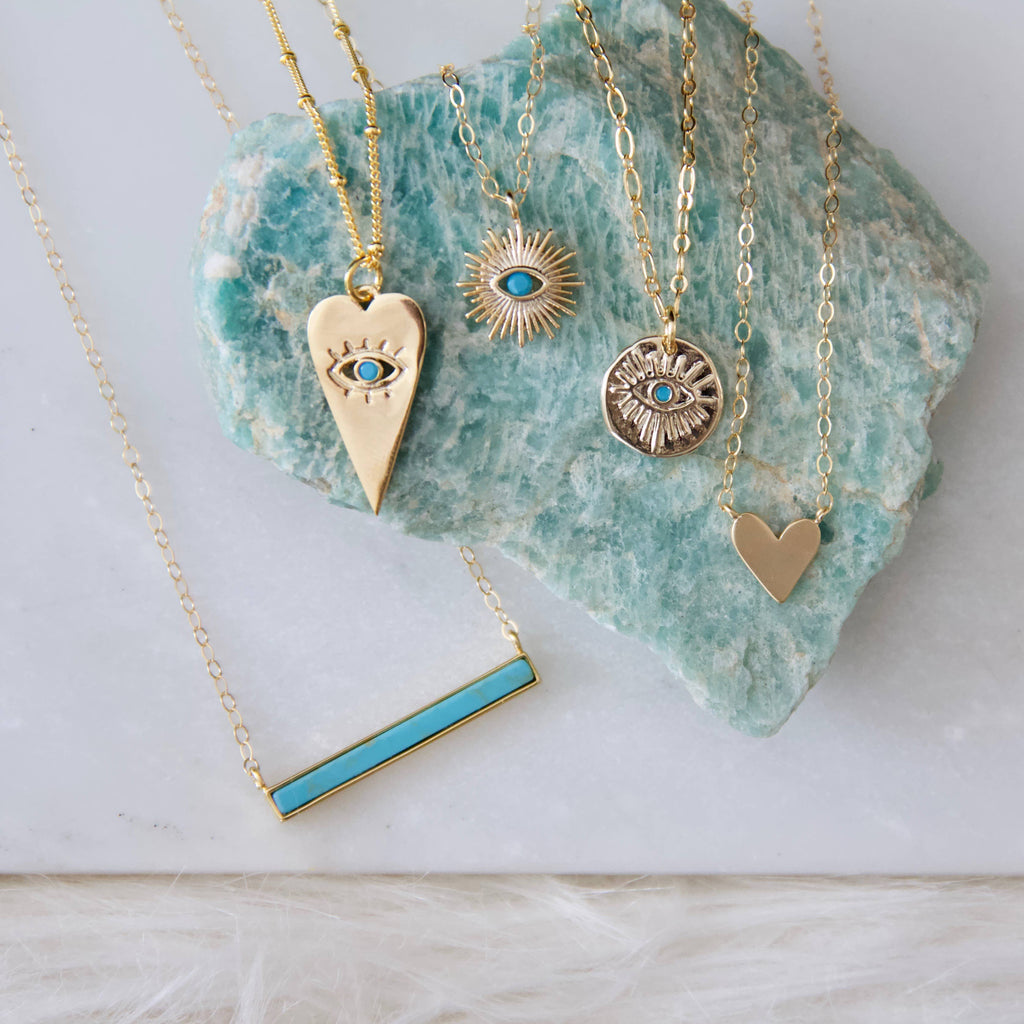 Turquoise Bar Necklace