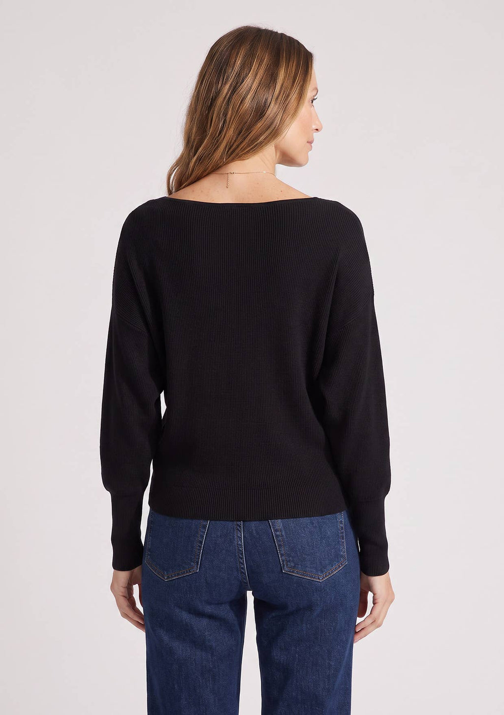 Ribbed Boatneck Sweater