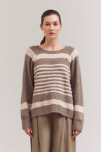 THICK THIN STRIPE SWEATER