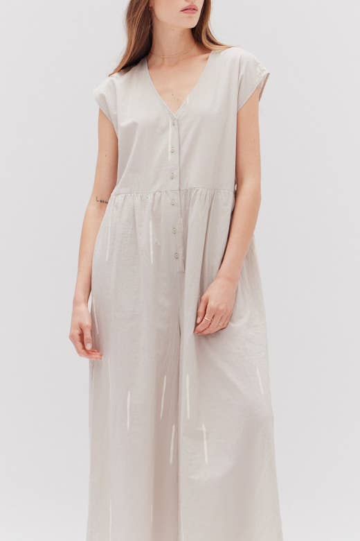 Matchstick Print Jumpsuit