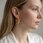Twisted Shapes C-Hoop Earrings