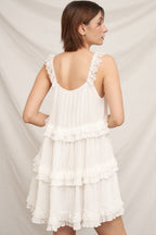 Sleeveless Ruffle Tiered Mini Dress
