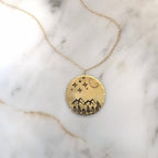 Moon and Mountains Necklace