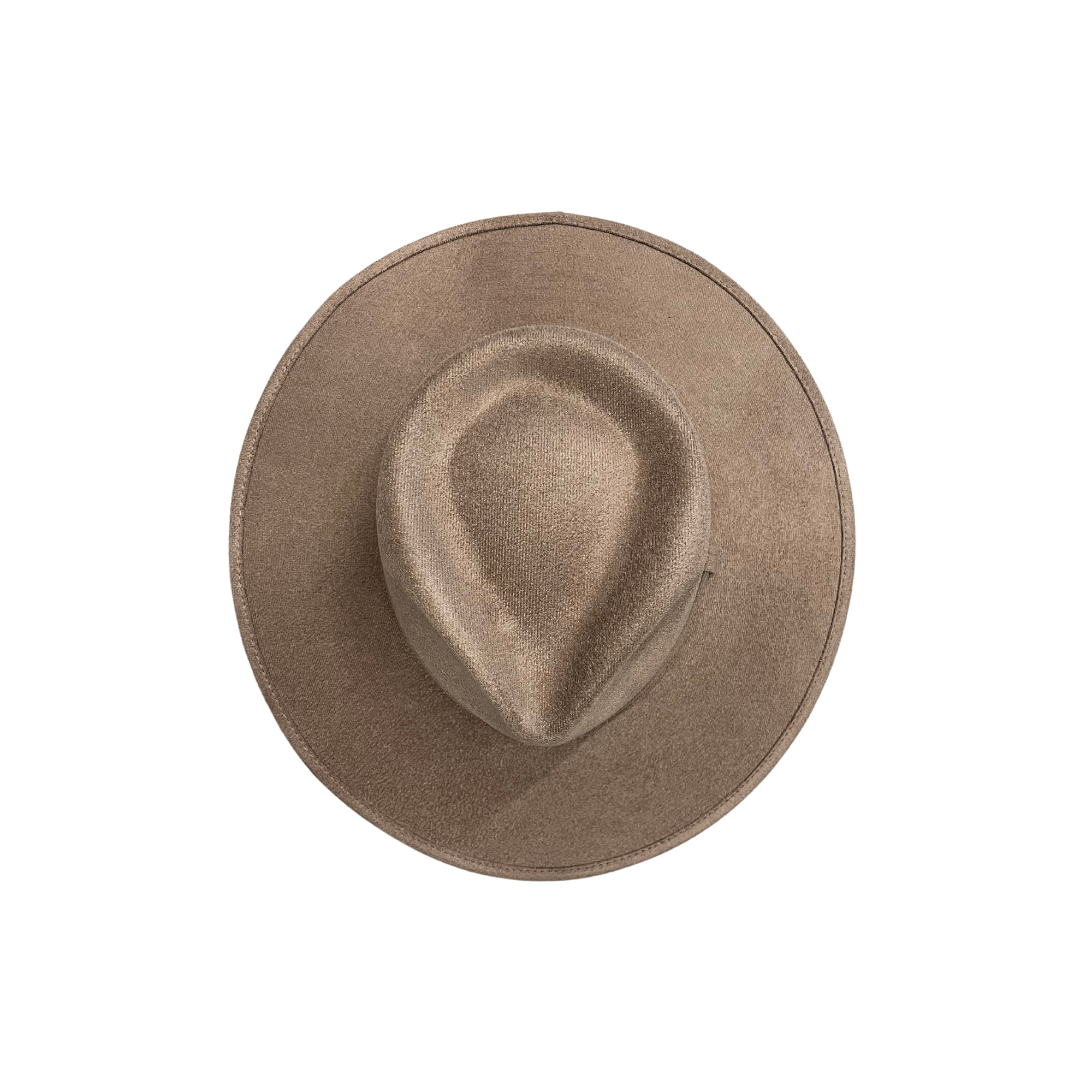 Vegan Suede Tear Drop Hat