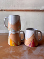 Triangles Geometric Mug Handmade Ceramic