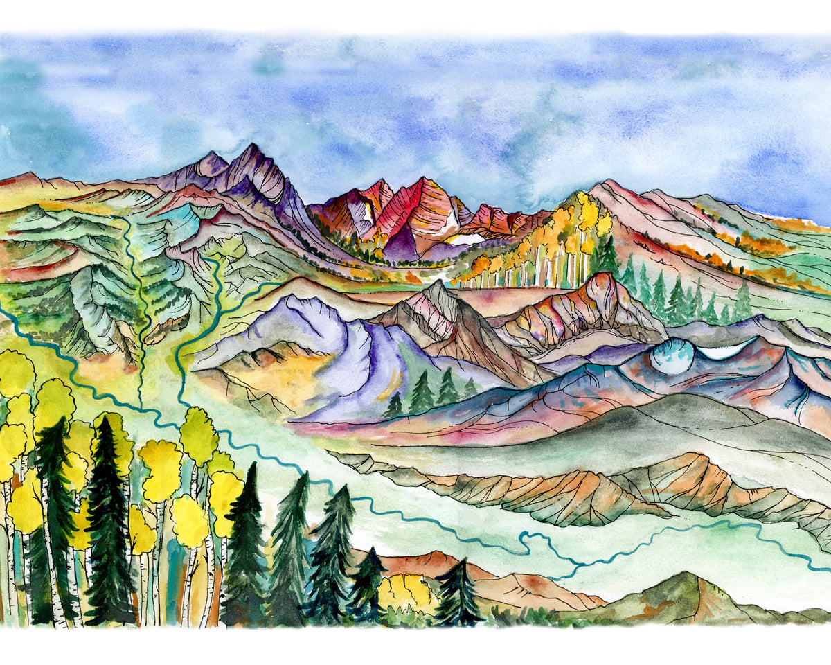 Mountain Art 12x16 print: The Roaring Fork Valley