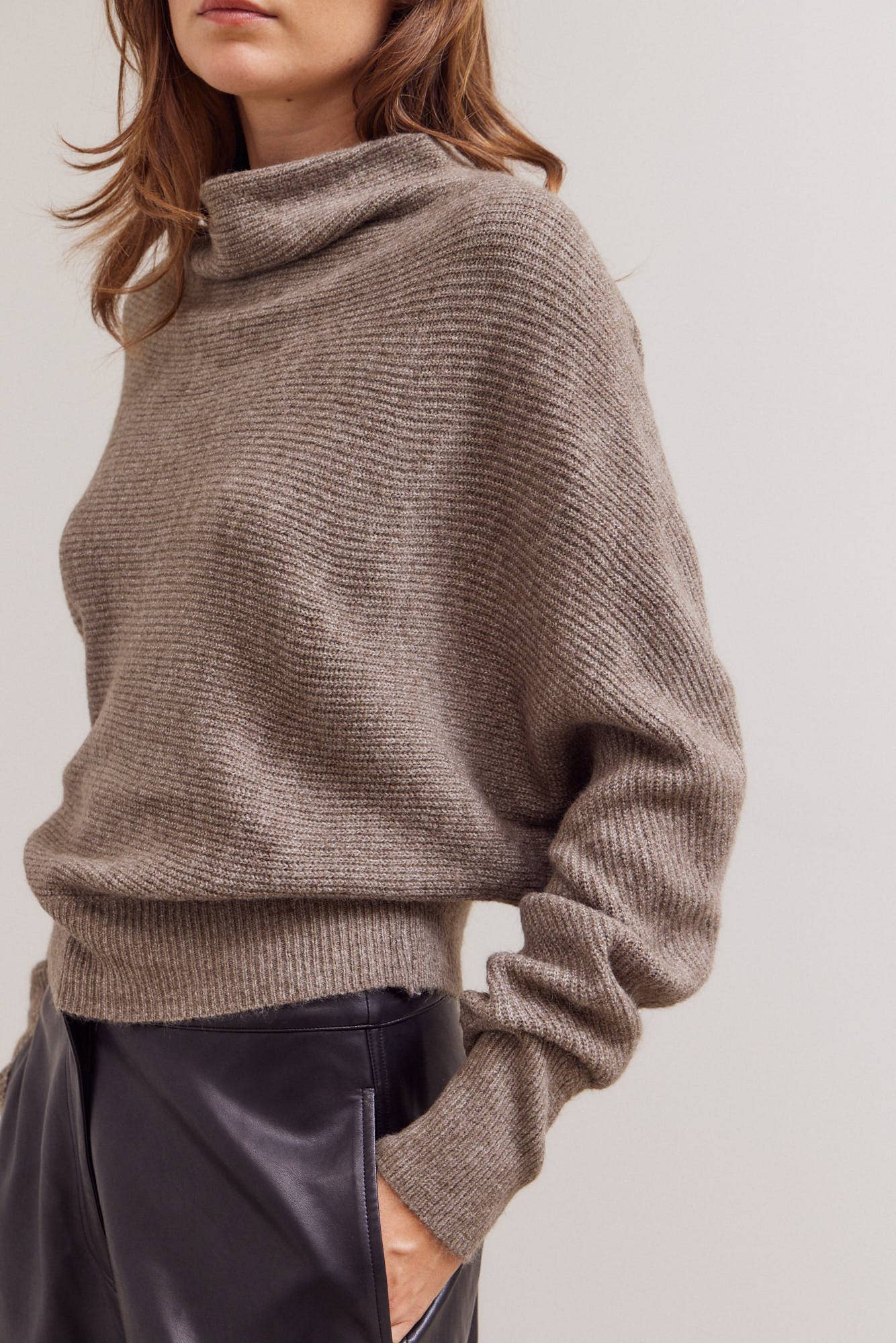 Cowl Neck Batwing Sweater