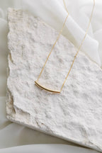Gold Fill Tube Necklace