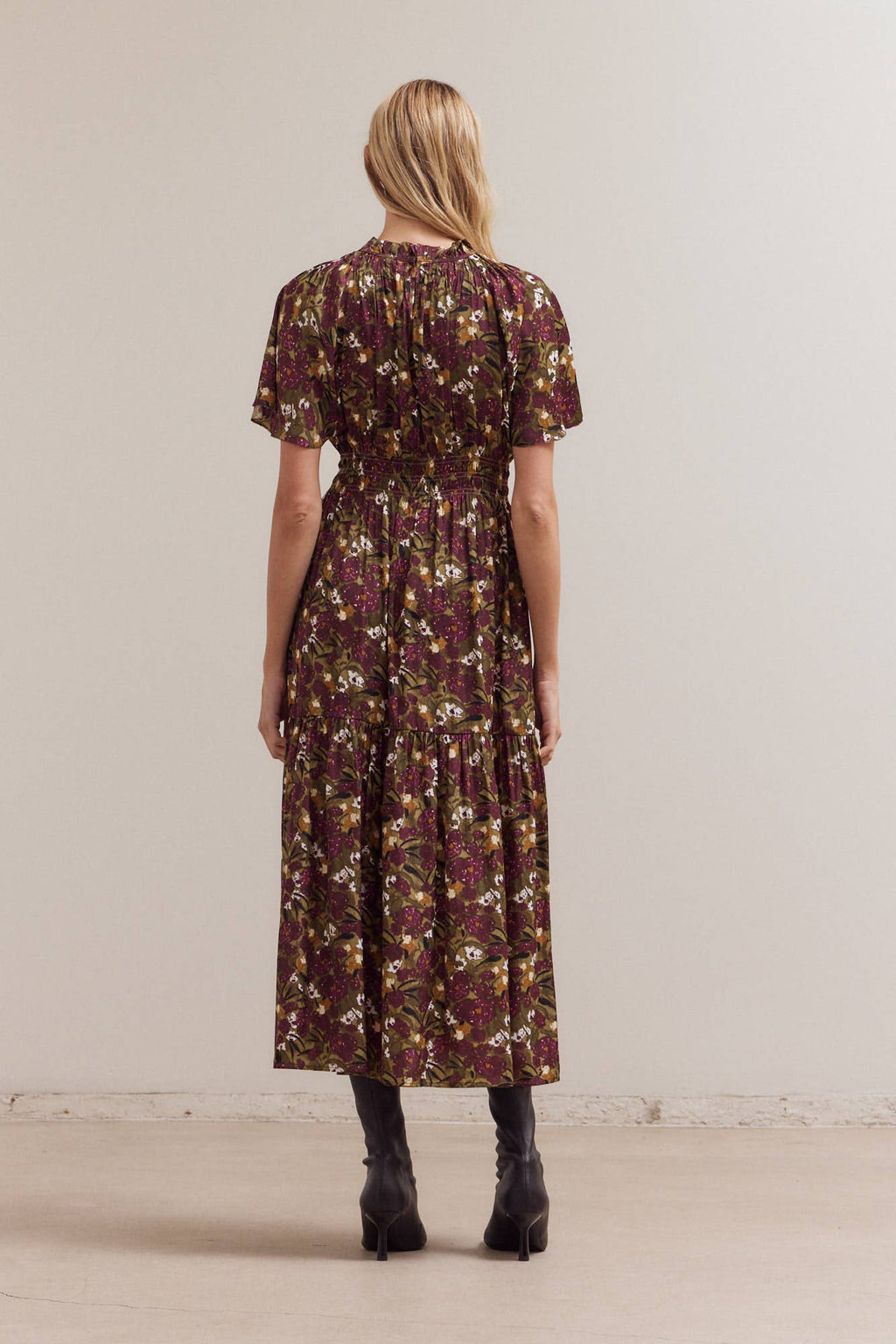 Raglan Sleeve Tier Max Dress