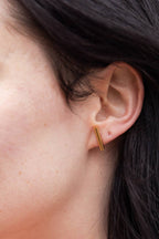 Gold Luxe Bar Studs