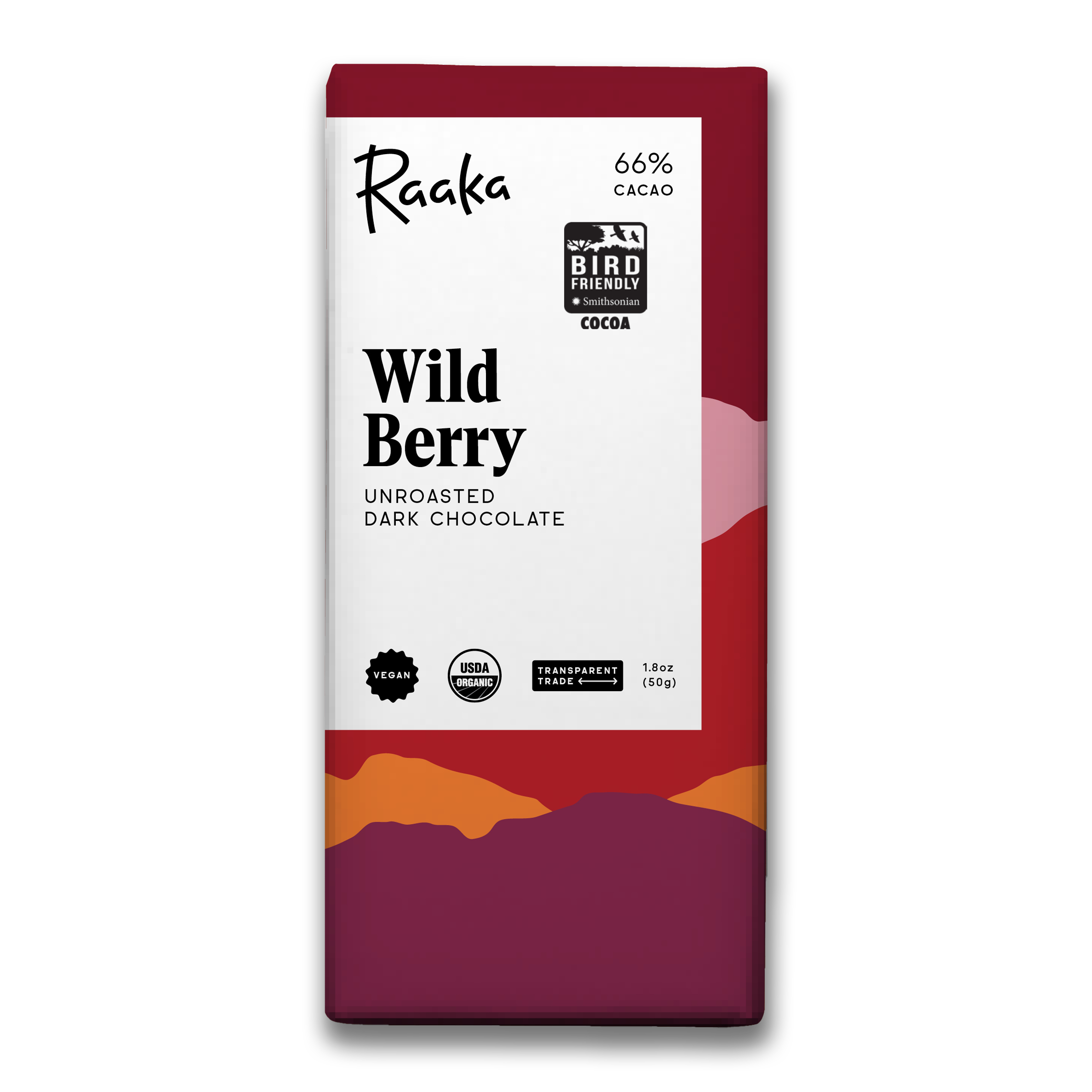 Wild Berry Dark Chocolate Bar - Certified Bird Friendly
