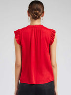 Margot Pleated Sleeve Blouse