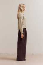 HALF BUTTON DOWN SWEATER