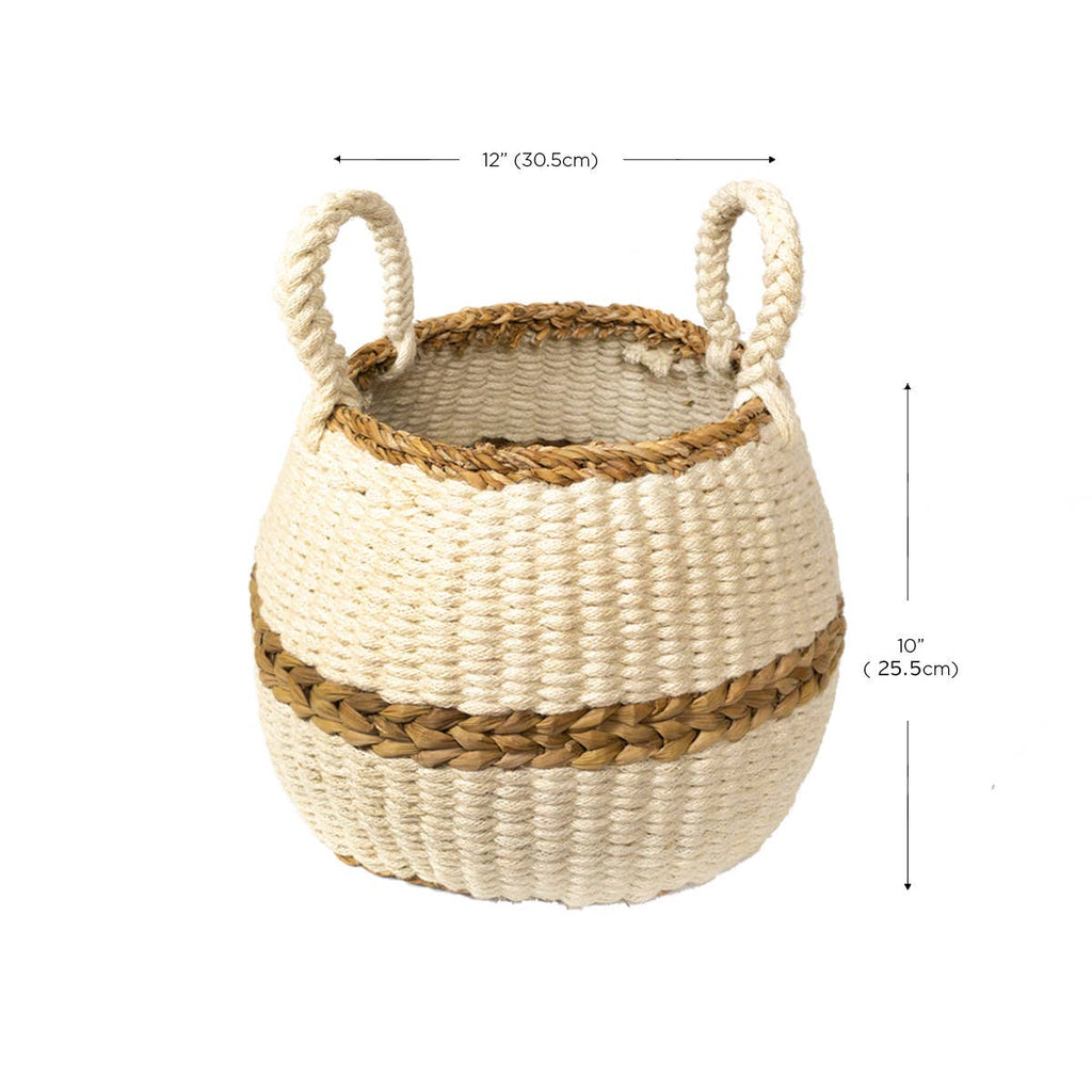 Handwoven Wicker Storage Basket • Ula Blanco Basket