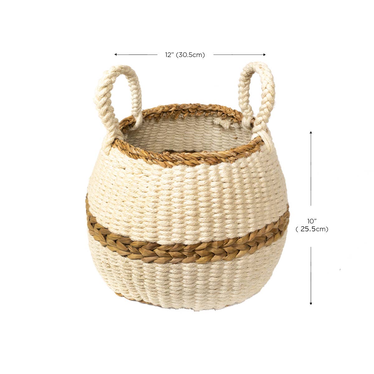 Handwoven Wicker Storage Basket • Ula Blanco Basket