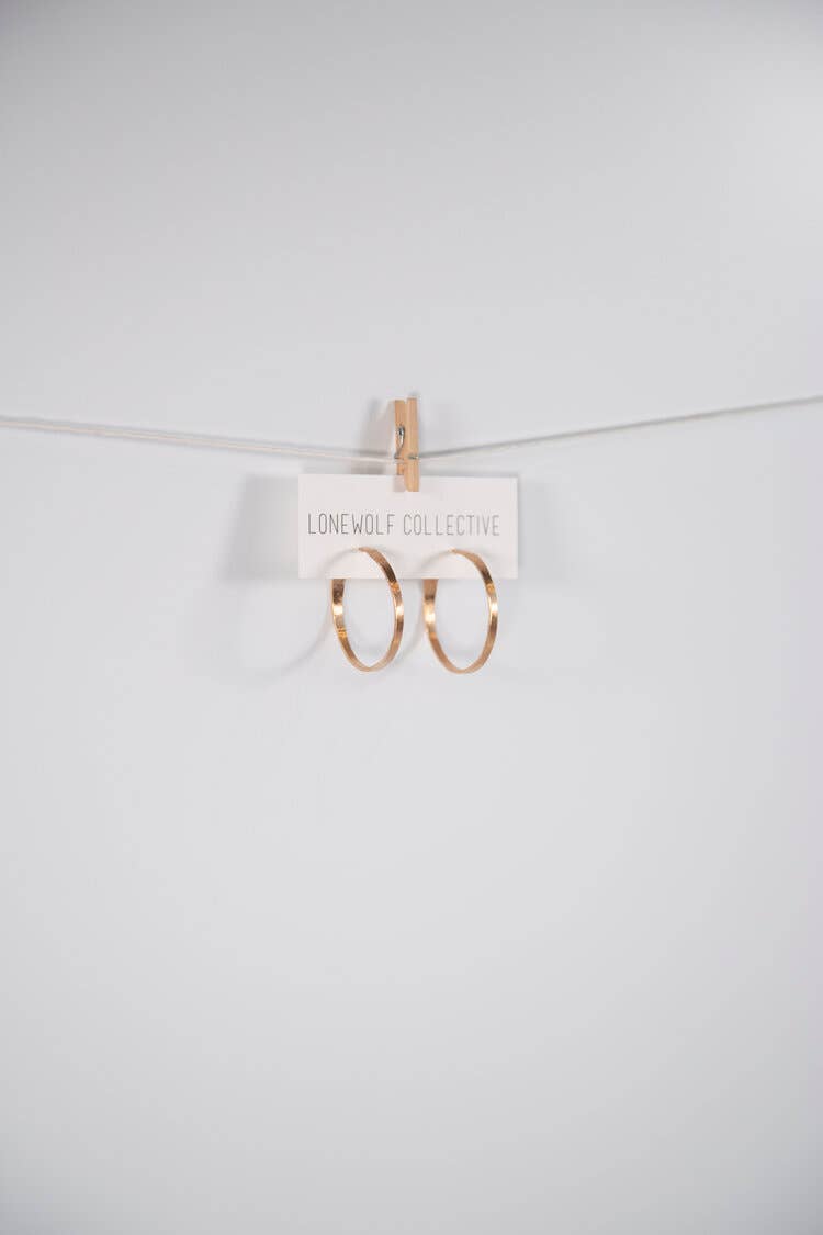 Fat Recycled Hoop Earrings - Large
