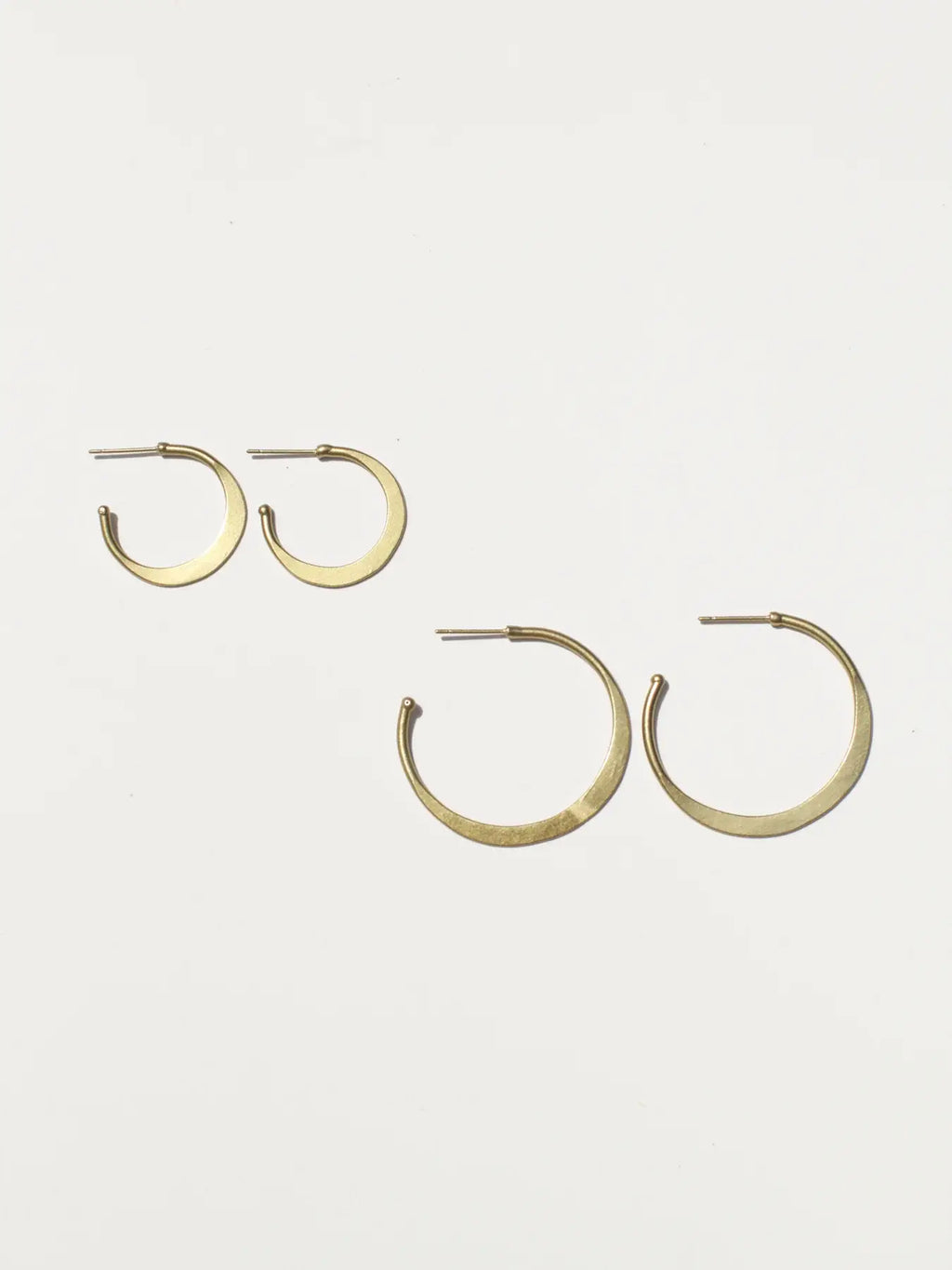 Hammered Hoop Earrings