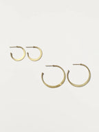 Hammered Hoop Earrings