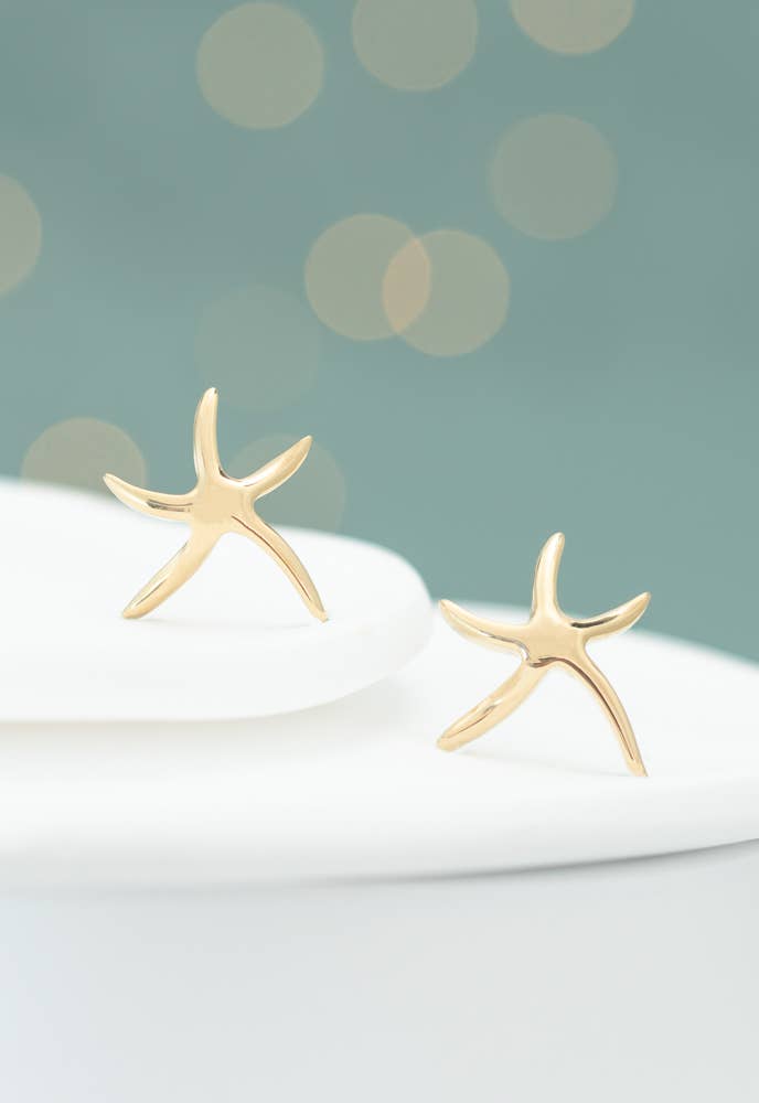Starfish Hope Studs in Gold