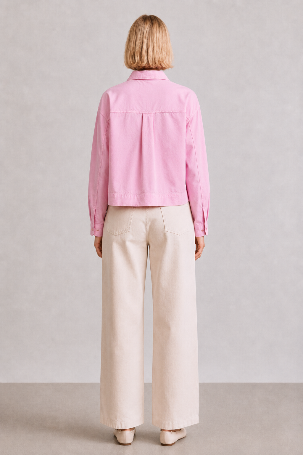Relaxed Fit Cropped Shirt