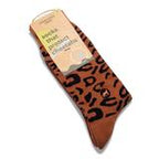 Socks that Protect Cheetahs (Rust Leopard Print)