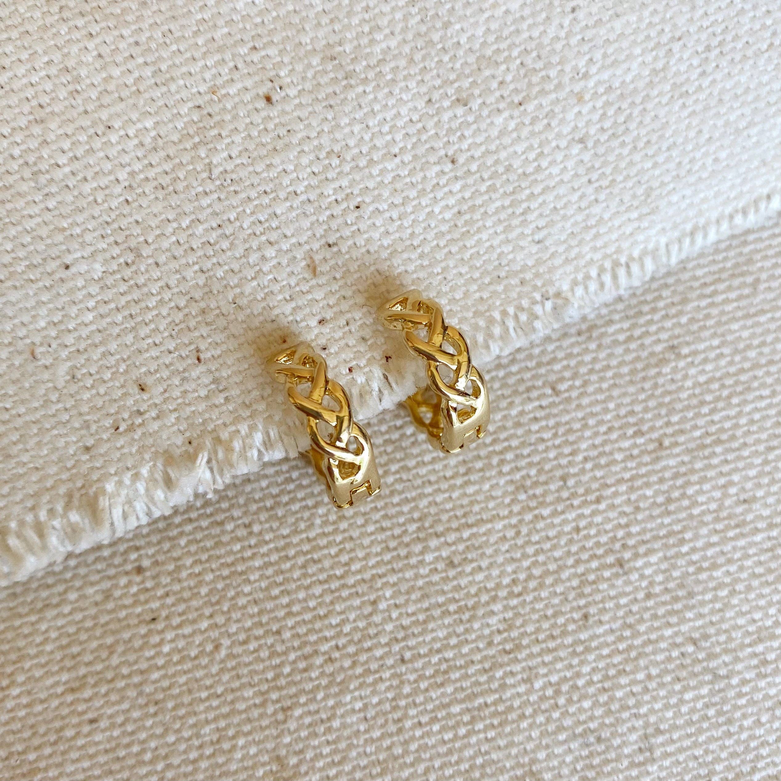 Mini Braided Clicker Hoop Earrings