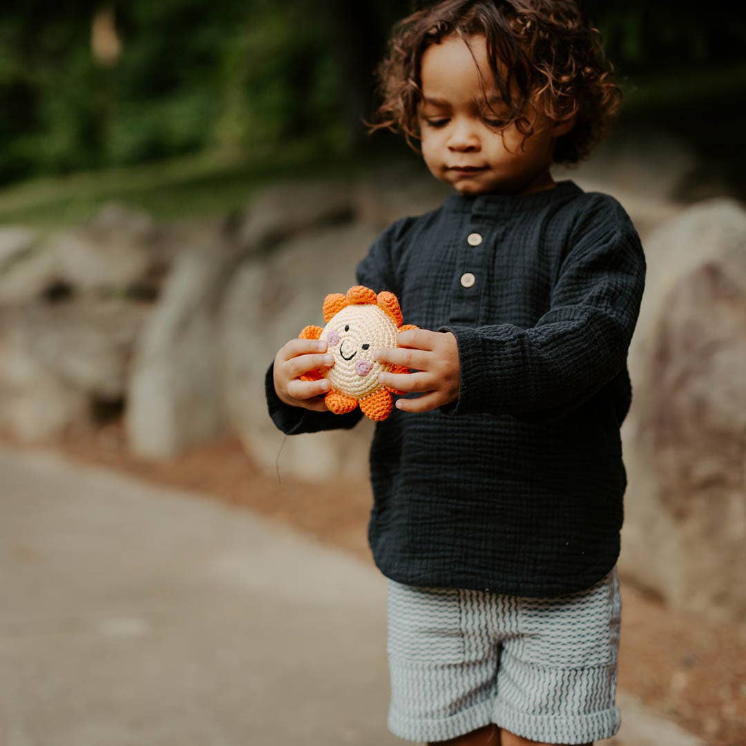 Friendly Weather Sun Rattle Toy
