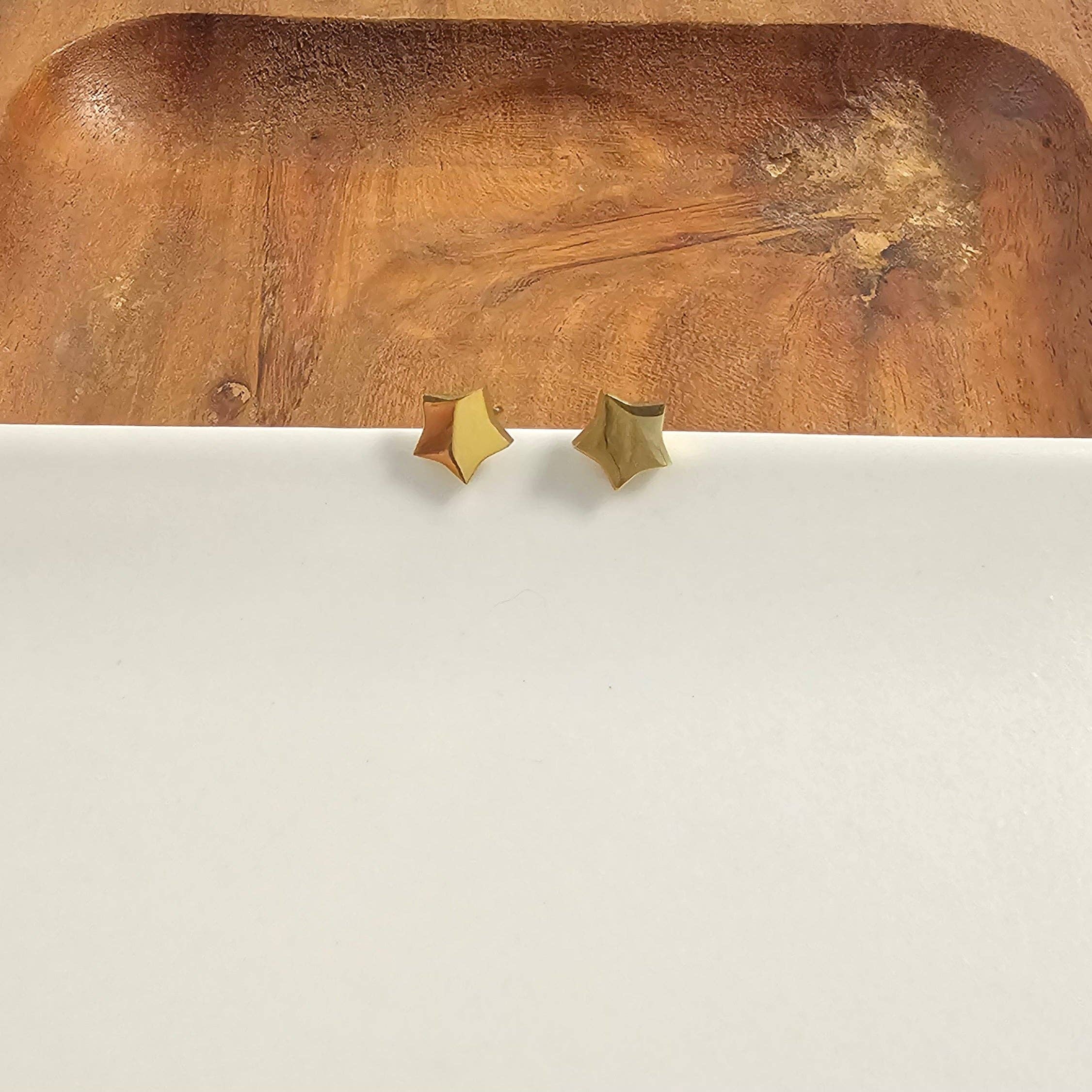 Gold Luxe Star Studs