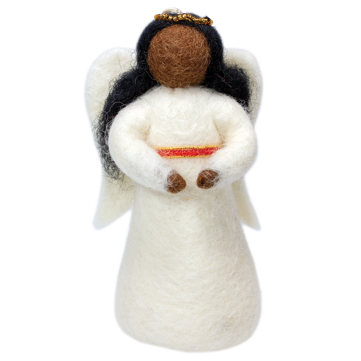 Peace Angel Ornament - Red
