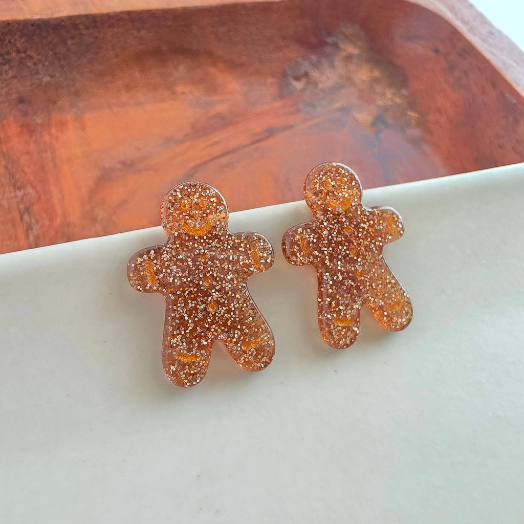 Gingerbread Man Studs