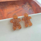 Gingerbread Man Studs