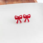 Red Bow Studs