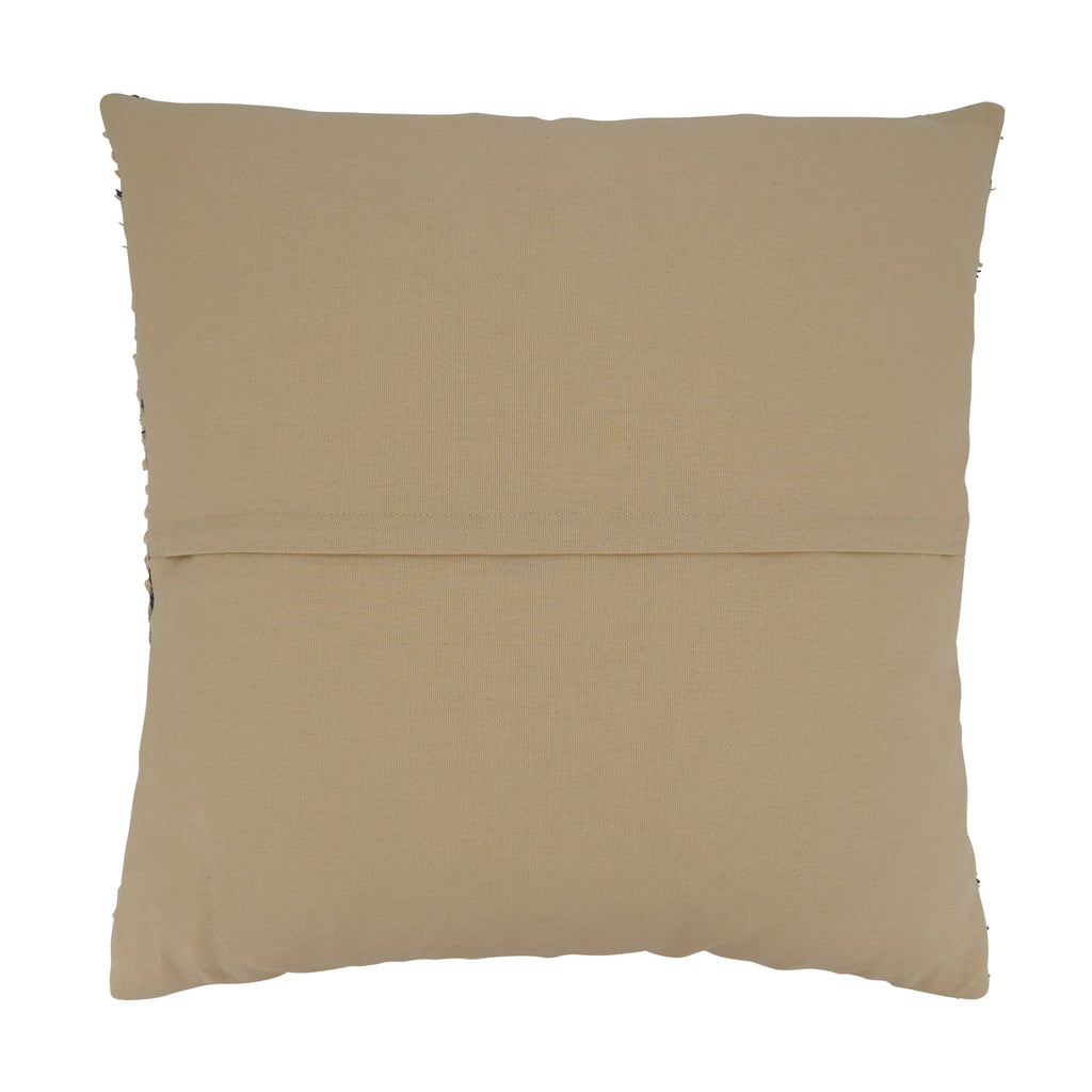 Striped Design Throw Pillow - Black and White
