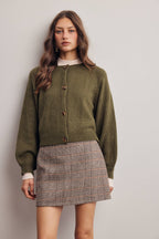 Classic Knit Button Front Cardigan