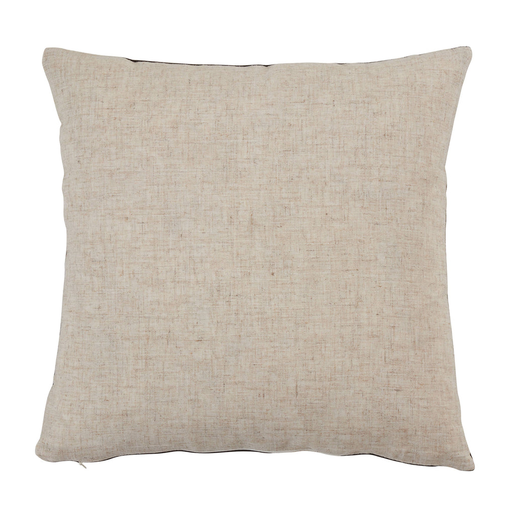 Velvet Throw Pillow With Geometric Design