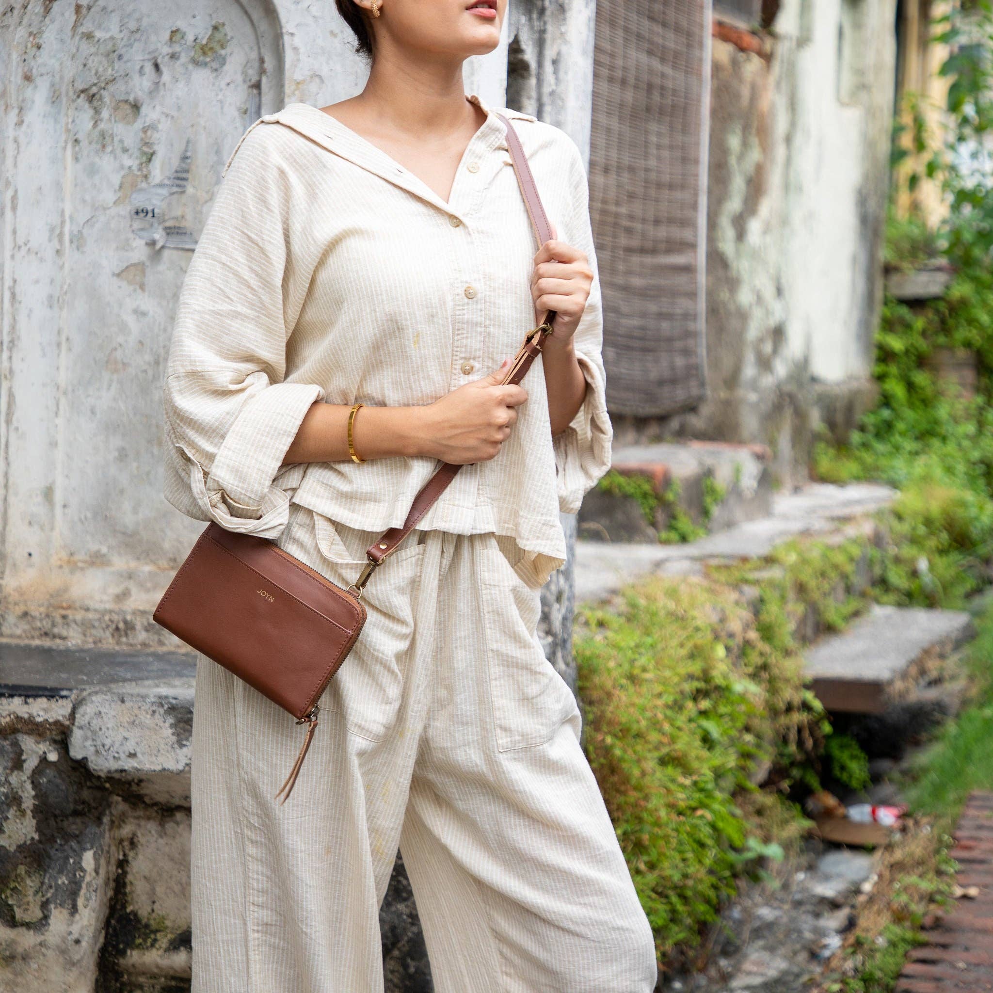 Crossbody Wallet - Vintage Brown