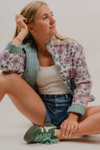 Fig Blossom Quilted Jacket