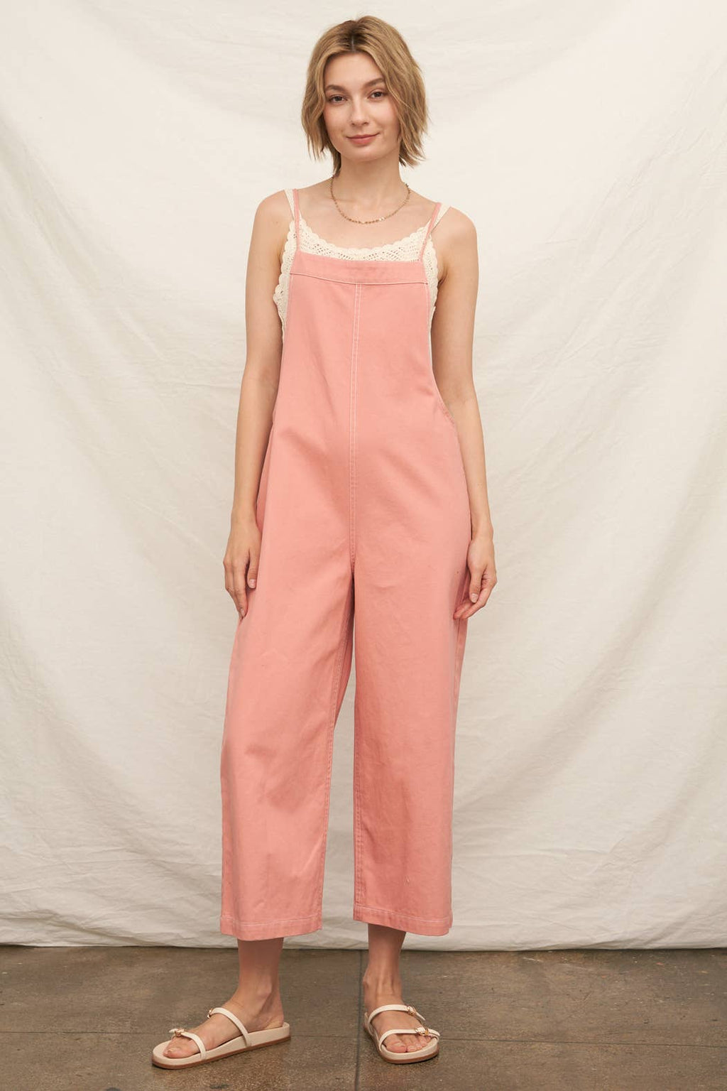 Spaghetti Strap Denim Jumpsuit