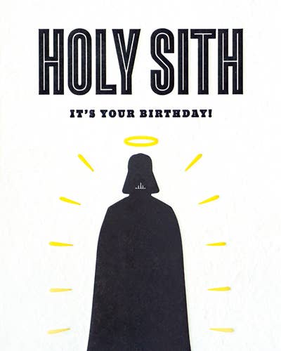 Holy Sith Birthday Blank Greeting Card