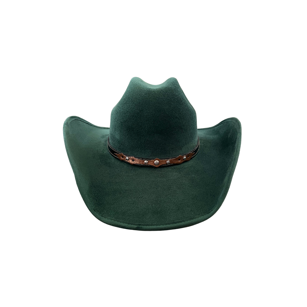Vegan Suede Western Cowboy Hat