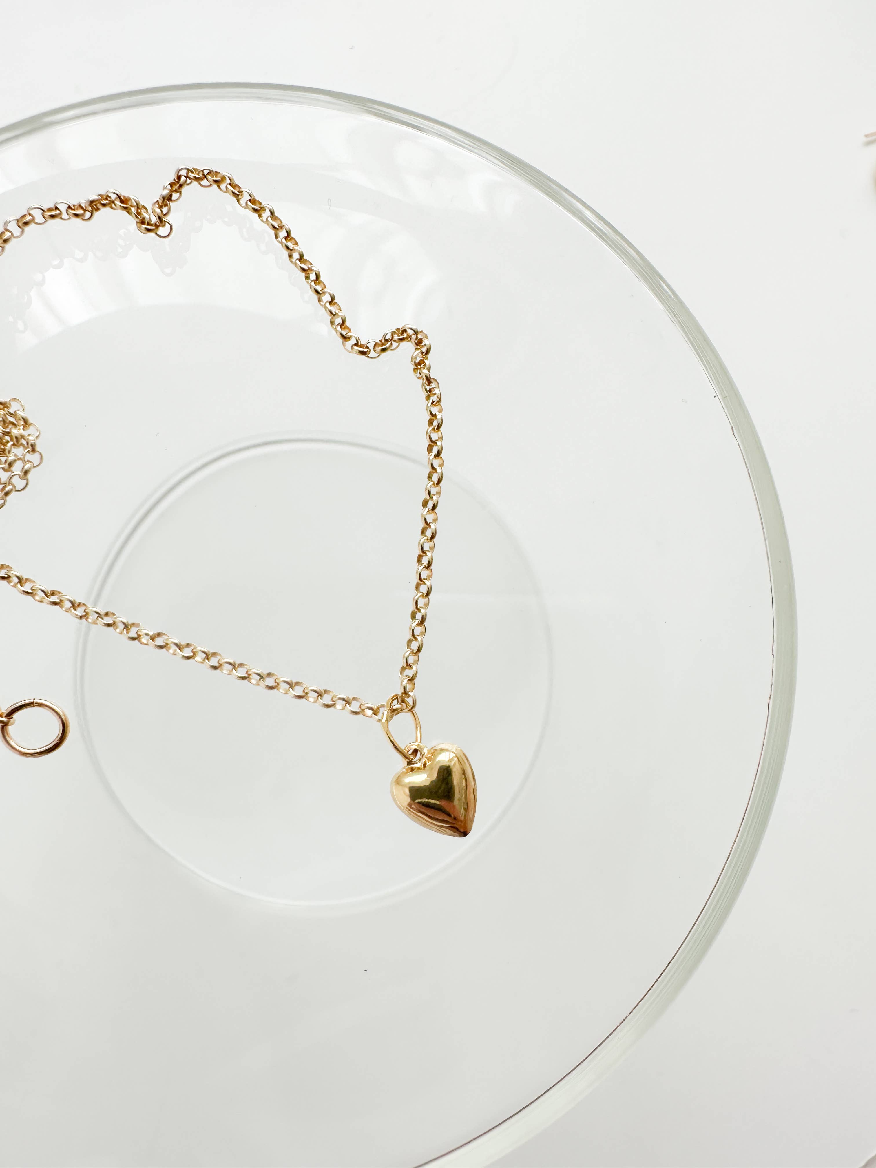 Lou Puff Heart Necklace