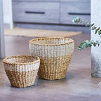 Handwoven Wicker Storage Basket • Savar Planter
