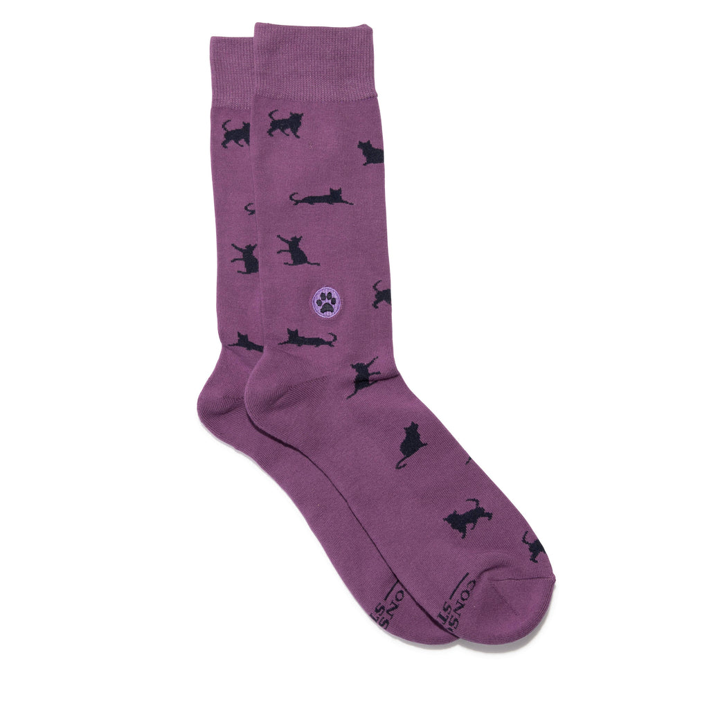 Socks that Save Cats (Purple Cats)