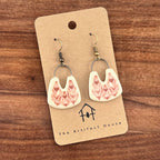 Rose Short Leafy Earrings