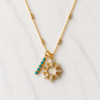 Sunburst Necklace - Turquoise
