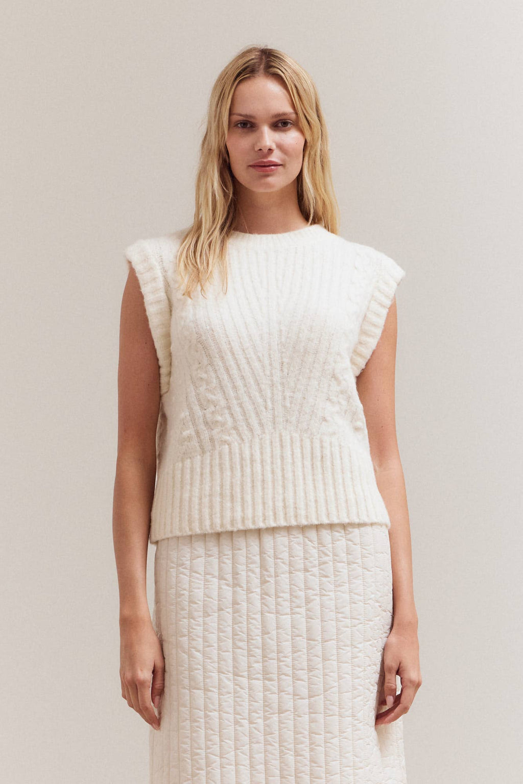 Cable Knit Vest