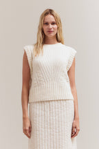 Cable Knit Vest