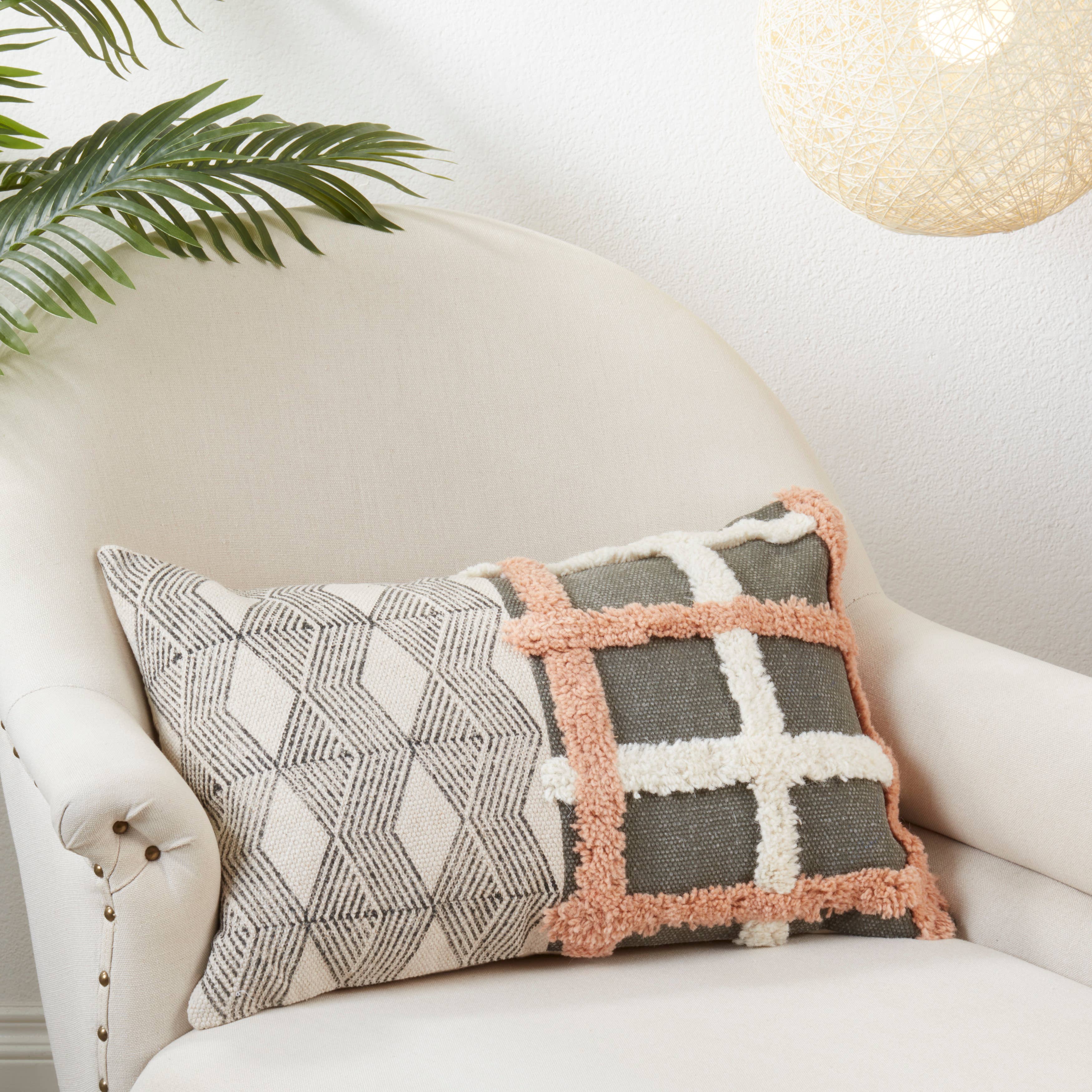Printed and Tufted Pillow