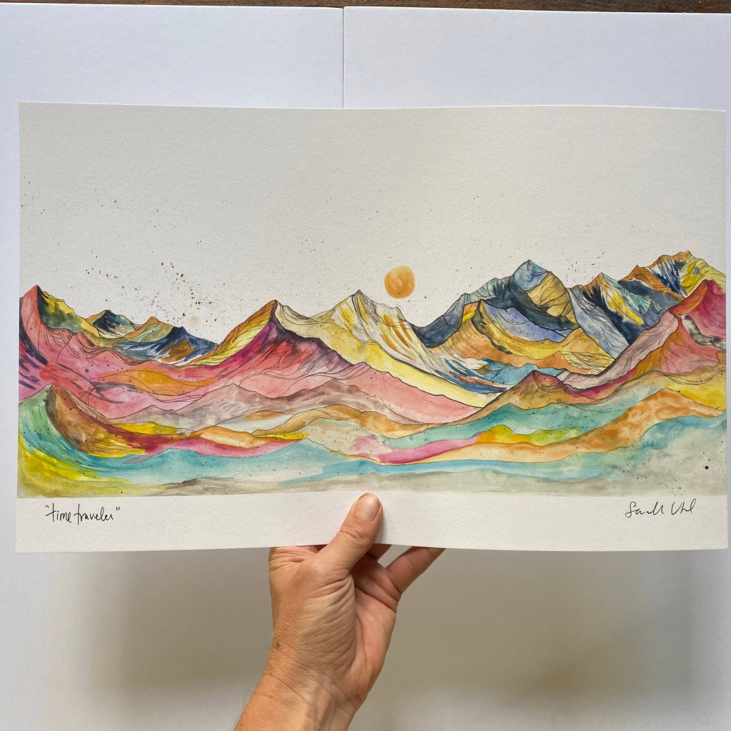 Mountain Art 10x16 print: Time Traveler