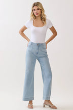 Rosa Light Weight A-Line Darted Jeans